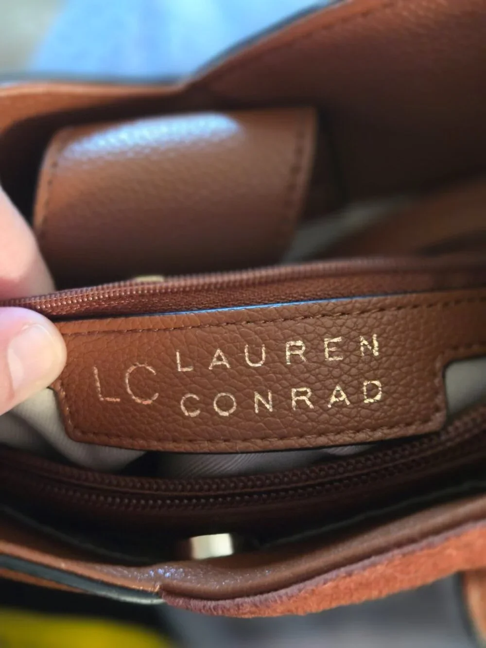 Lauren Conrad handbag/crossbody bag 10x8/Brown 
